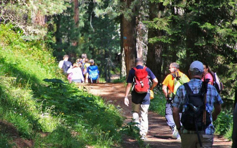 caminhar nas montanhas 